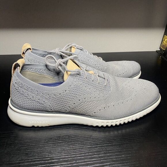 Cole Haan Other - Cole Haan 2.ZEROGRAND Mens 9 Grey Laser Wingtip Oxford Ironstone Style C27947